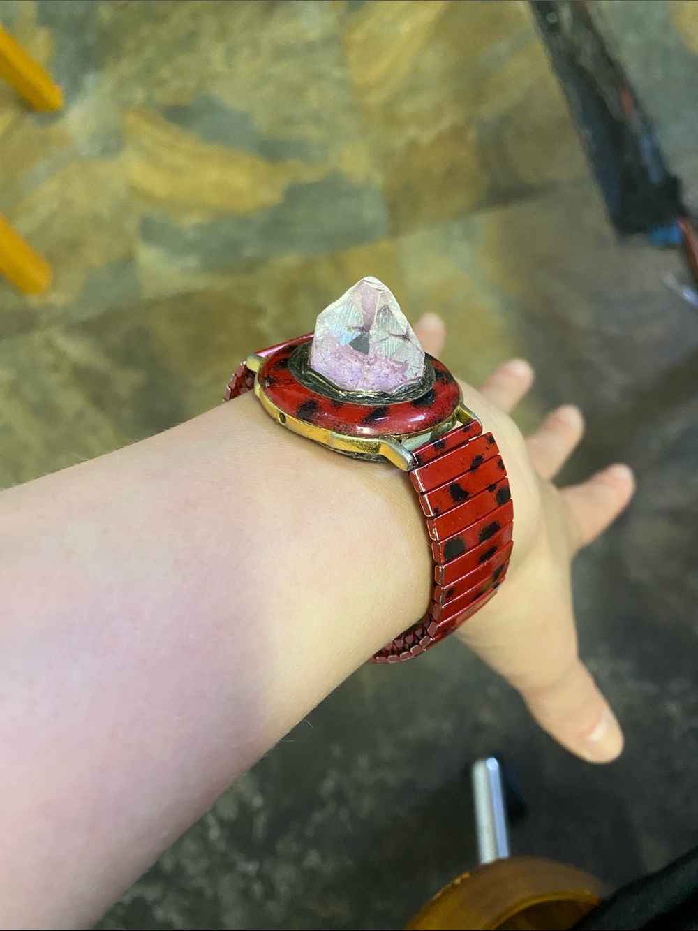 Adina Mills Bracelet Watchband - Fashion Statement Piece Amethyst